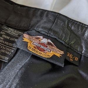 ⭐️SALE⭐️Harley Davidson ladies black leather pants
